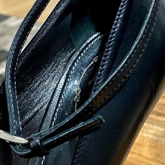 Prada Pre-Loved Ankle Strap Pointed Toe Vero Cuoio Black Shoes - Picture 16 of 16